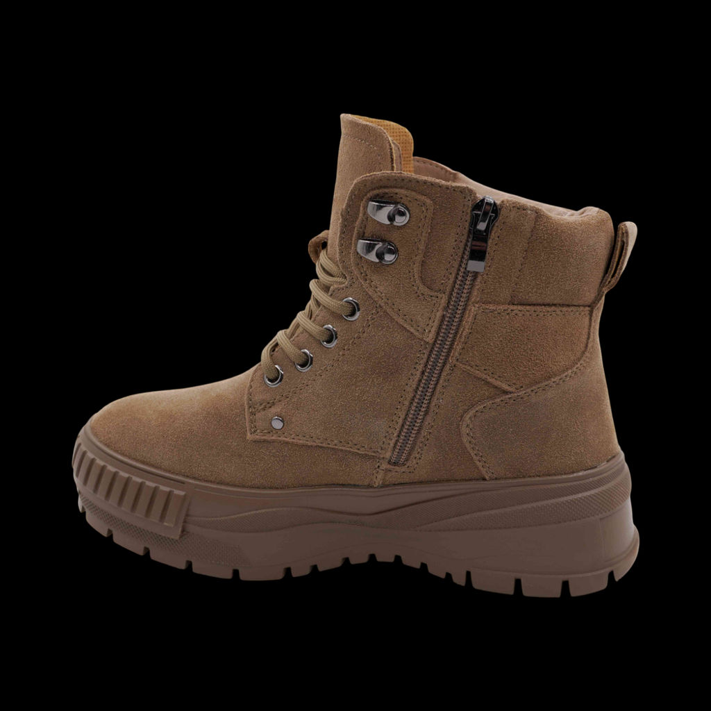 Ботинки из натуральной кожи на меху 88301-10 коричневые