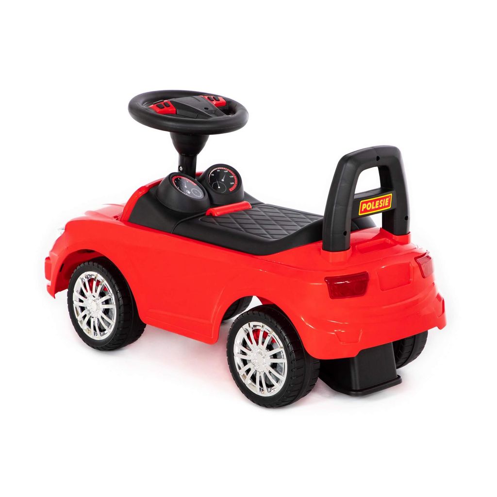 Каталка-автомобиль SuperCar №5 со звуковым сигналом (красная) - Полесье фото 3