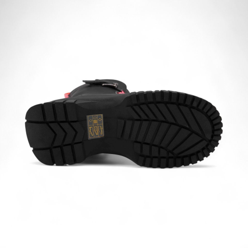 Ботинки демисезонные 4446-1 черно розовые - М+д фото 4