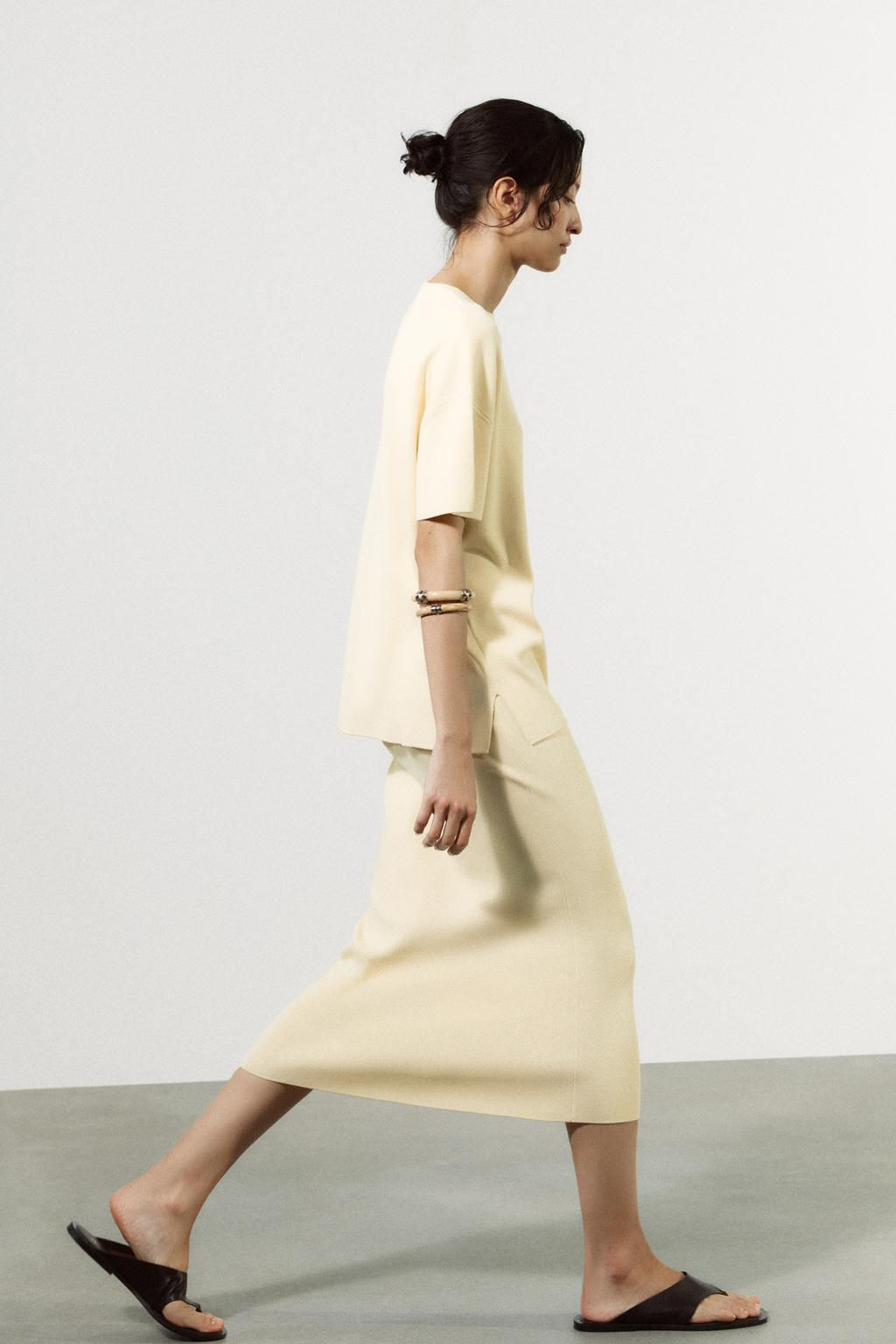 KNIT MIDI SKIRT - Zara фото 4