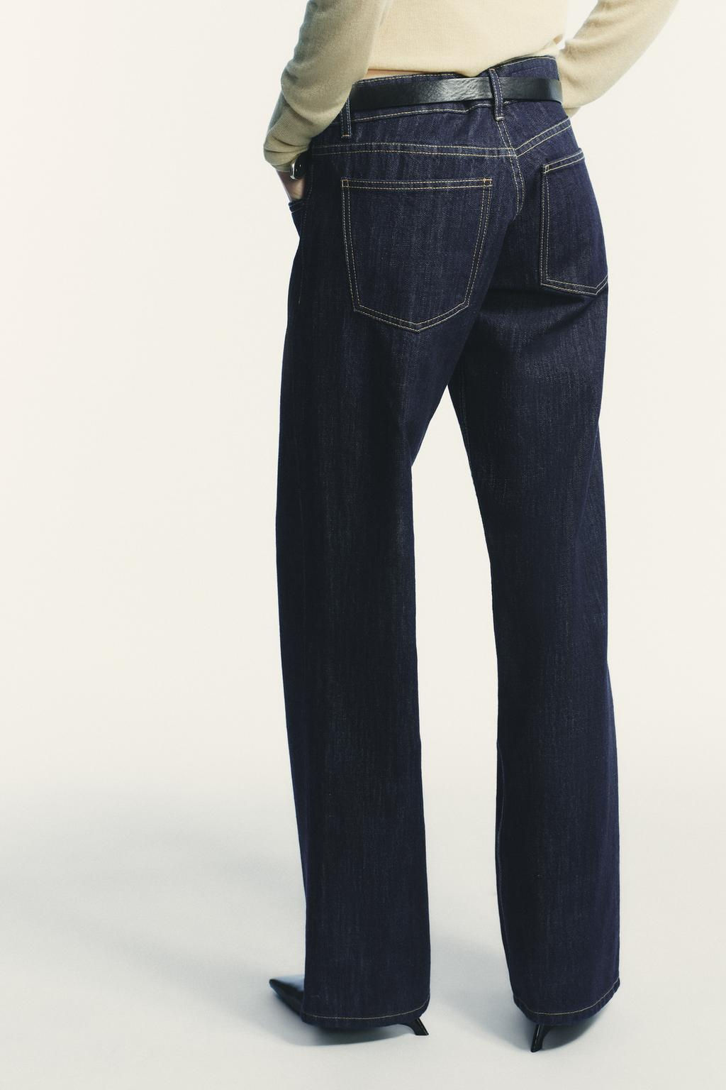 TRF WIDE-LEG LOW-RISE JEANS - Zara фото 23
