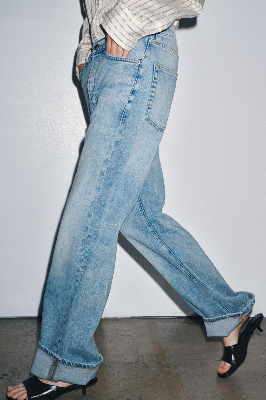 ZW COLLECTION BAGGY LOW-RISE JEANS - Zara фото 11
