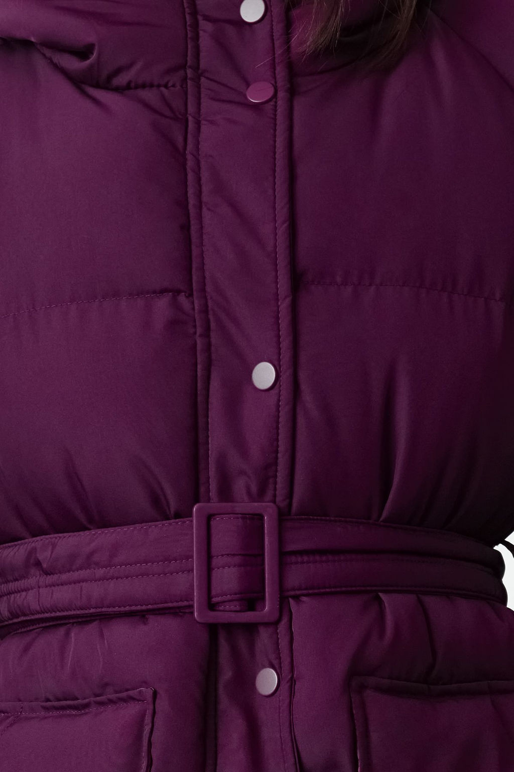 TRENDYOLMILLA Siyah Regular Kapusonlu Kemerli Su Itici Sisme Mont TWOAW23MO00188 фото 3