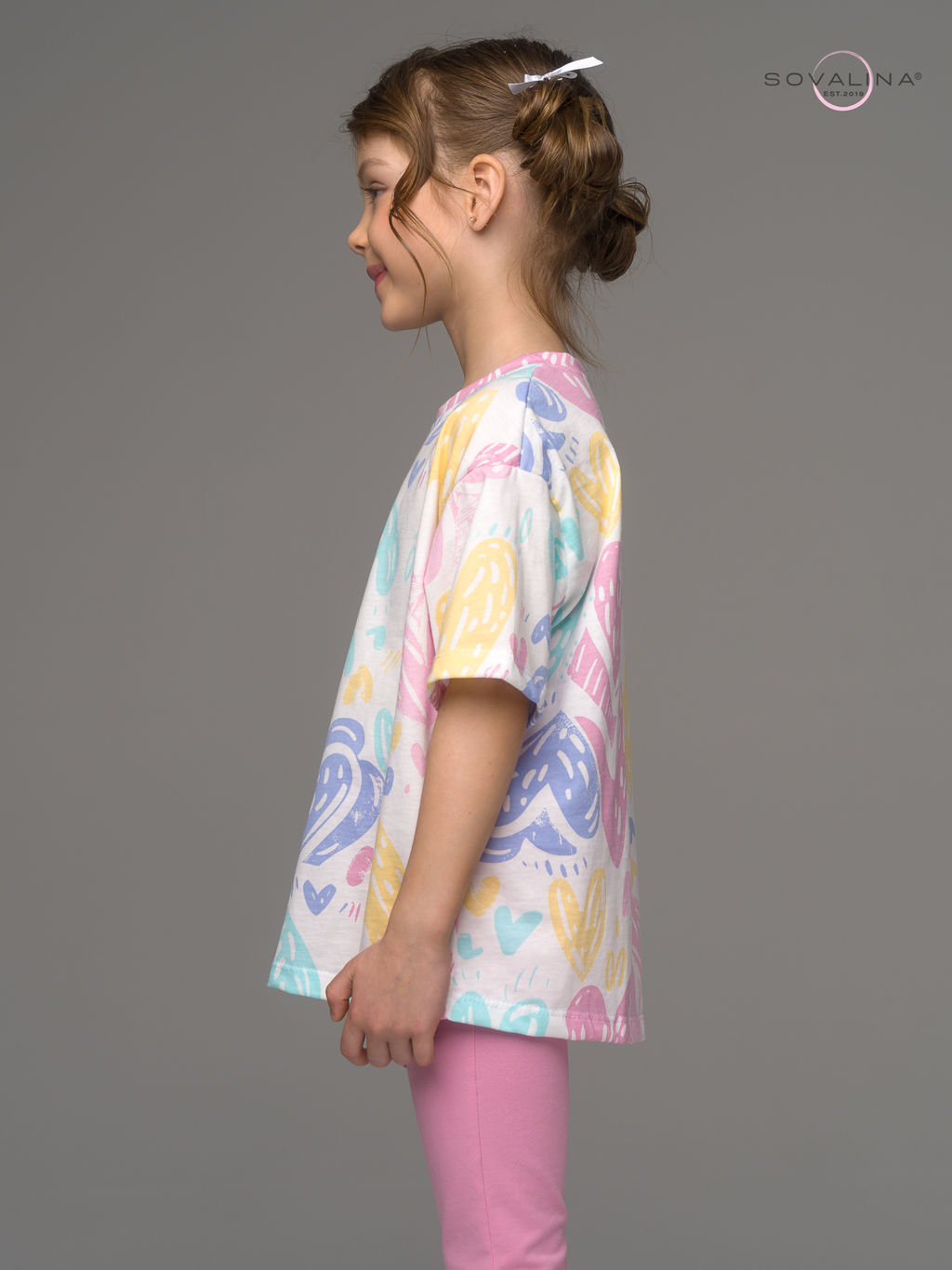 Костюм Мун акварельные сердечки-кэнди - Sovalina фото 11