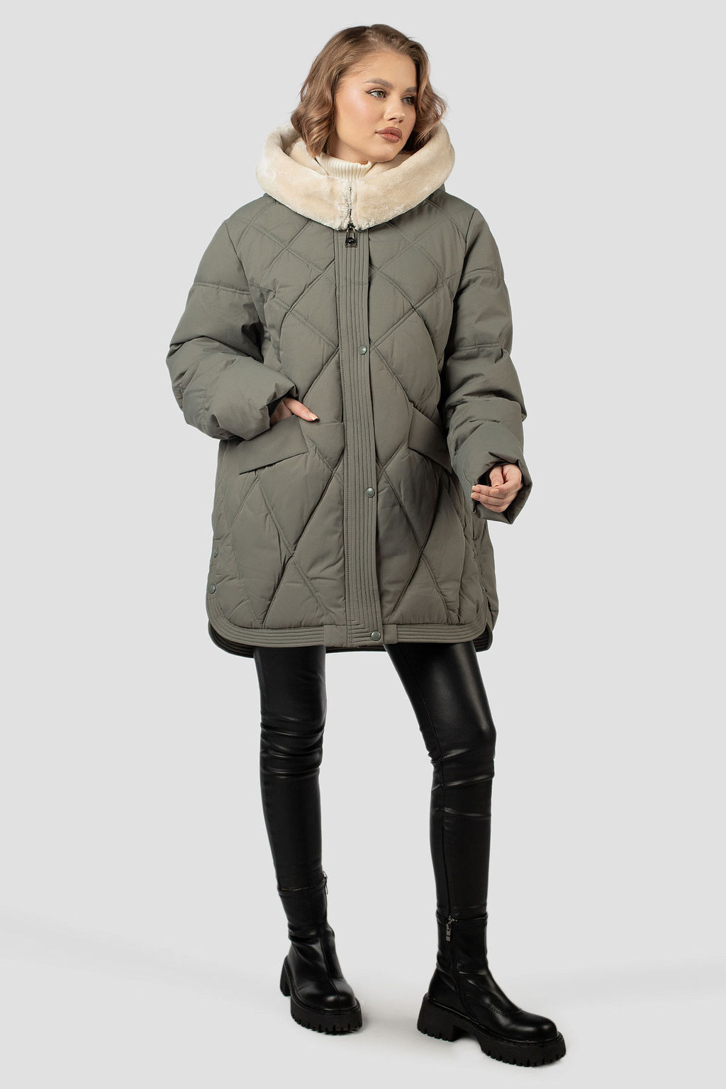 05-2255 Куртка женская зимняя (биопух 250) - El podio фото 2