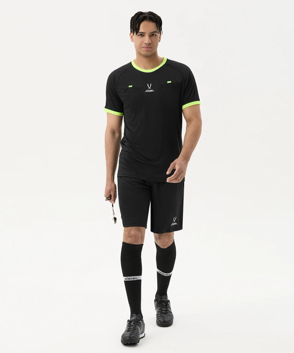 Футболка судейская JOGEL Referee tee, черный  фото 4