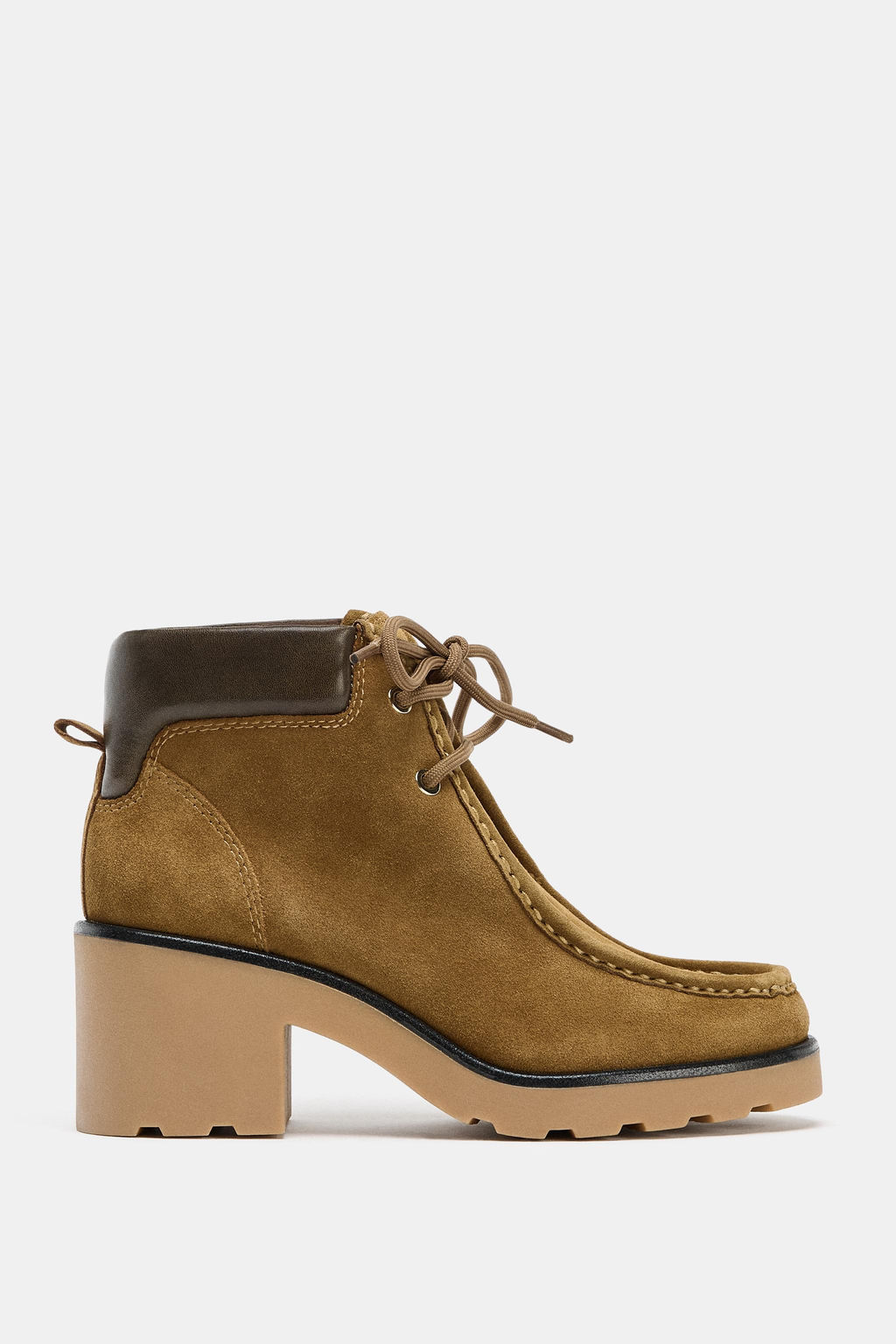 LACE-UP HEELED ANKLE BOOTS - Zara фото 2