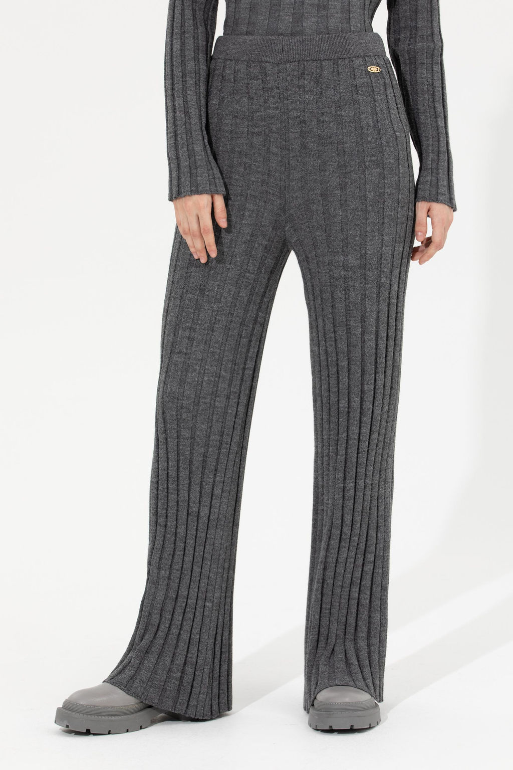 U. S. Polo Assn Женские серые меланжевые трикотажные брюки - U.s. polo assn фото 2