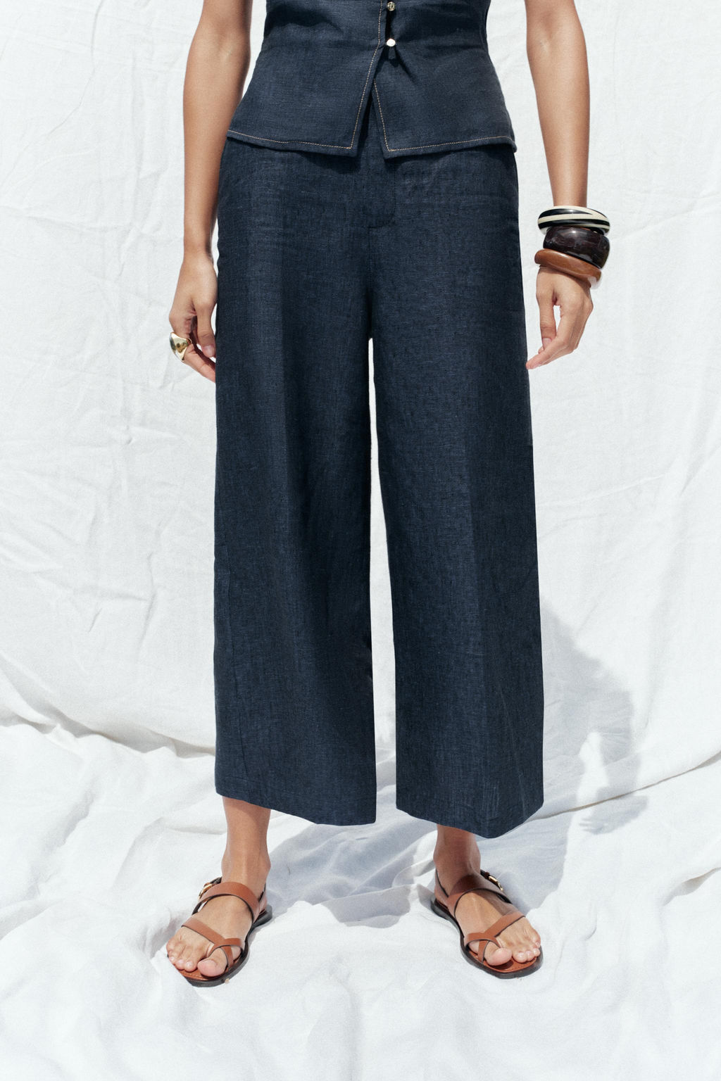 LINEN CULOTTES - Zara фото 14