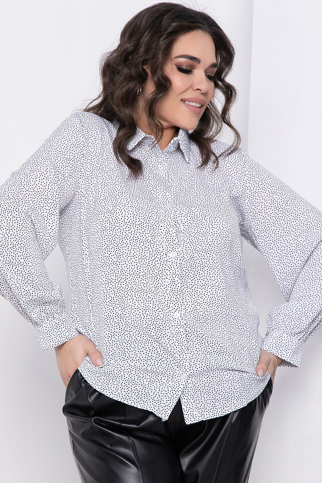 Блуза Алтея (белая) НЬЮ Б8597 - Lt collection фото 2