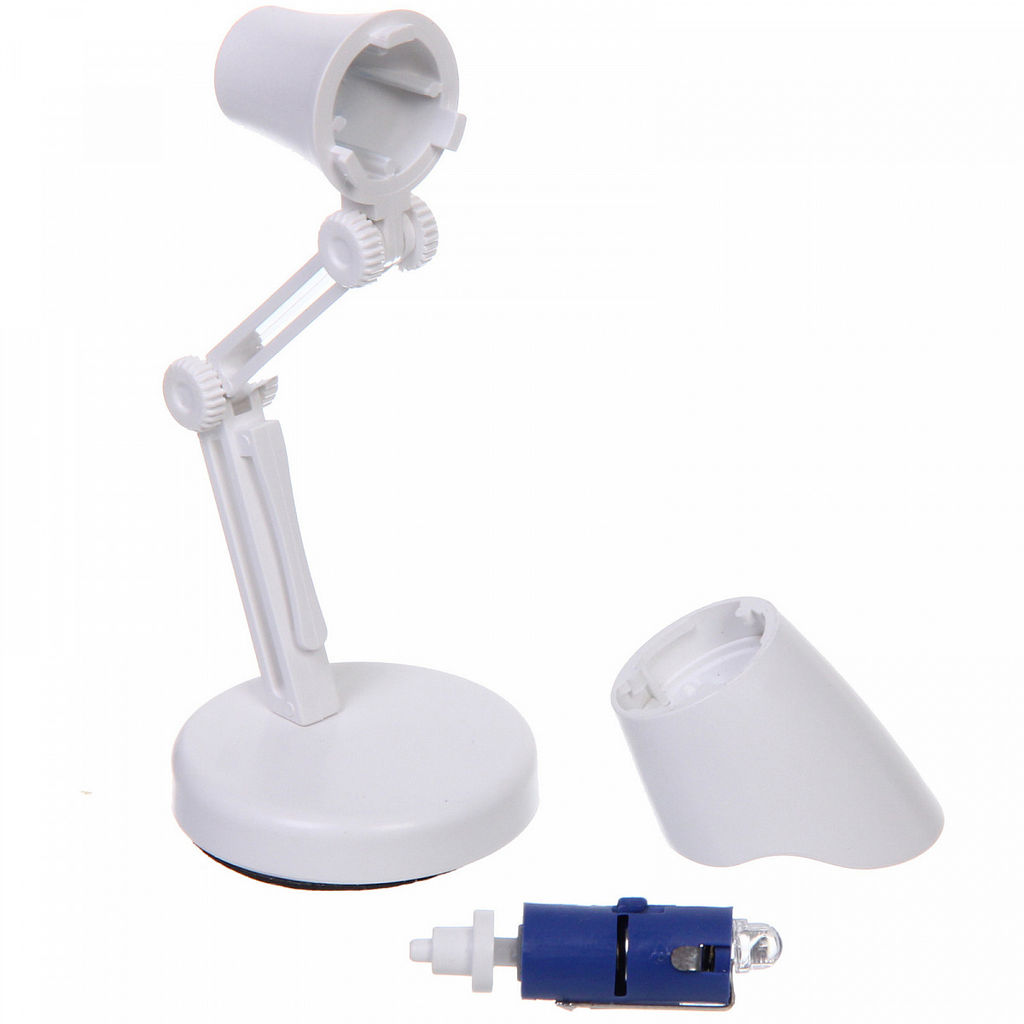 Цена за 2 шт. Настольная лампа "Sunshine" 4*4*11 см LED, батарейки AG3, 0.2W, Белый