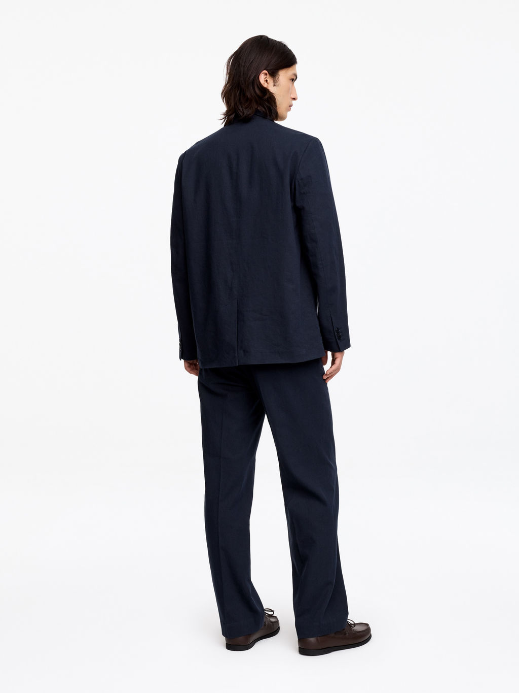 Blazer en mezcla de lino