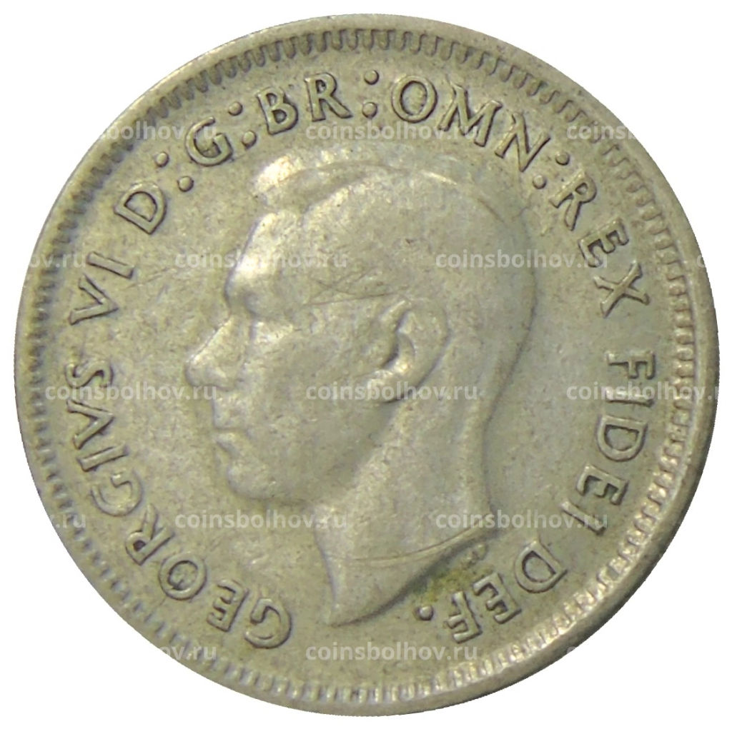 6 пенсов 1951 года Австралия