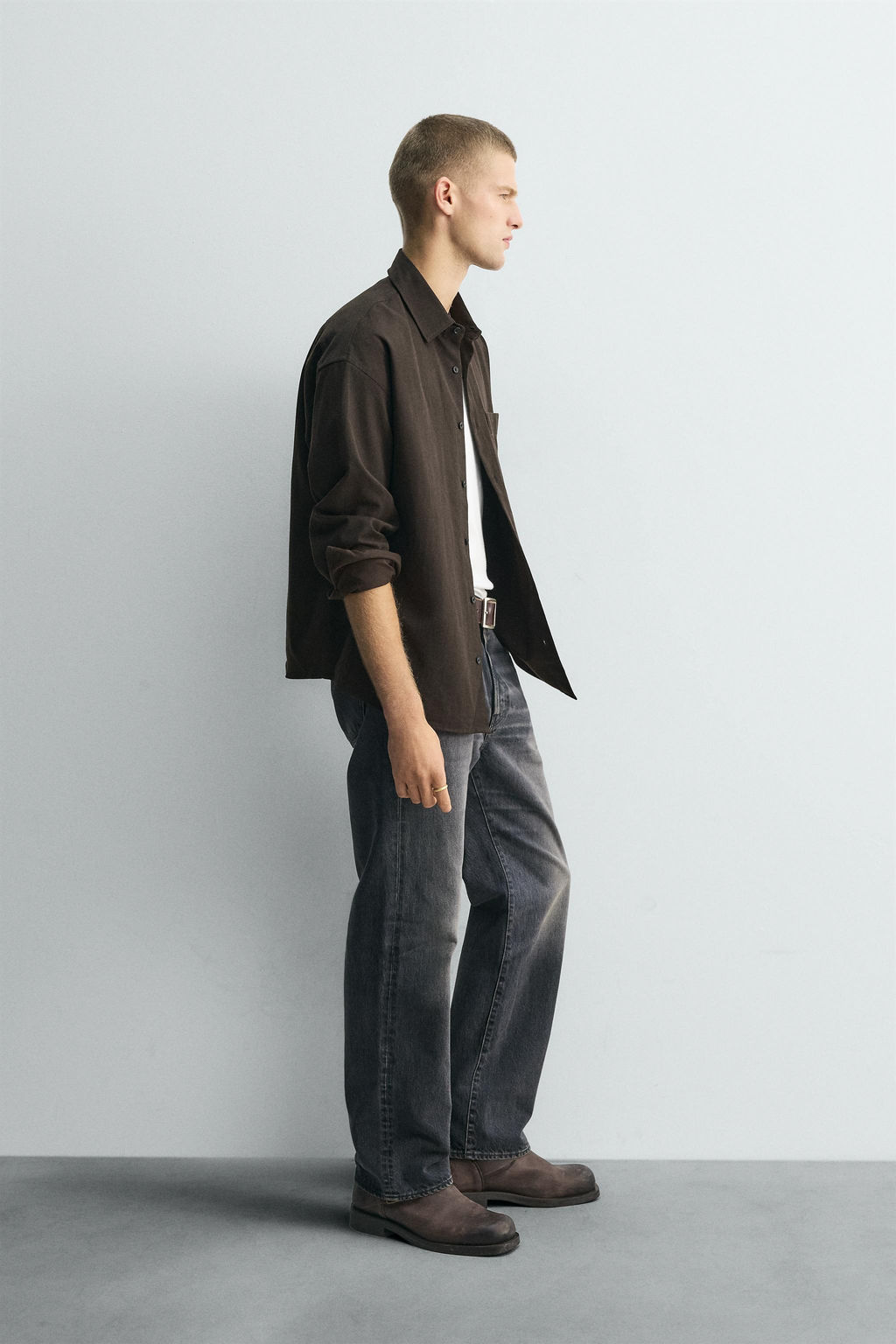 LIMITED EDITION FLOWING RELAXED FIT SHIRT - Zara фото 4