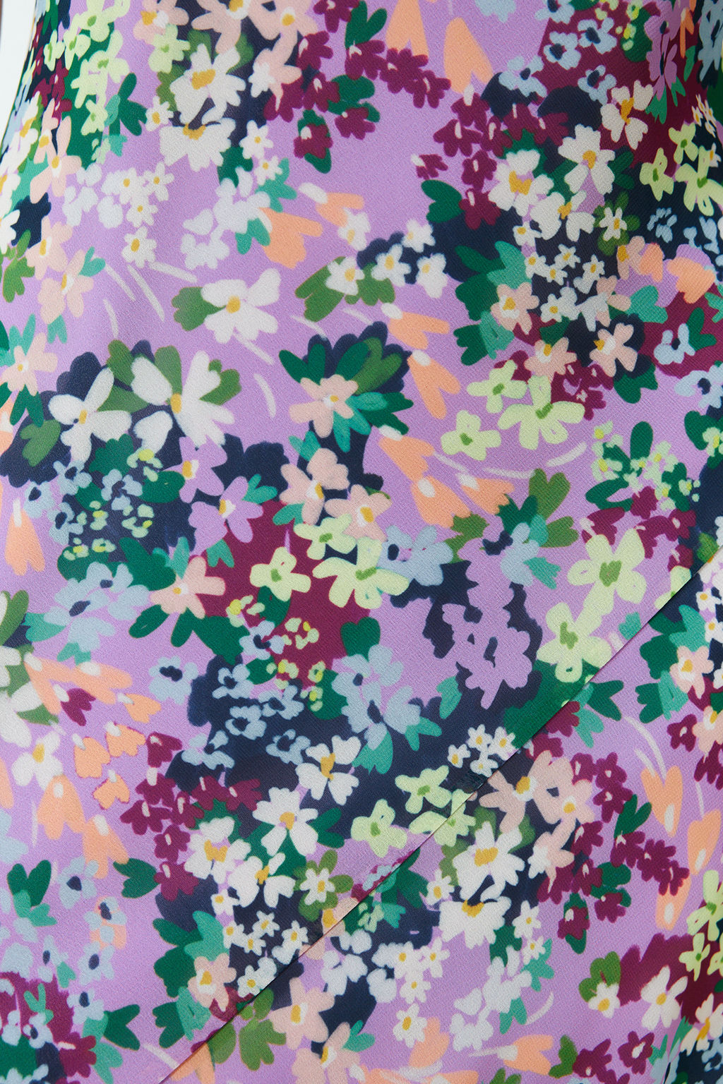 Cok Renkli Cicekli Sifon Astarl? Midi Dokuma Elbise TWOSS24EL00496 - Trendyolmilla фото 5