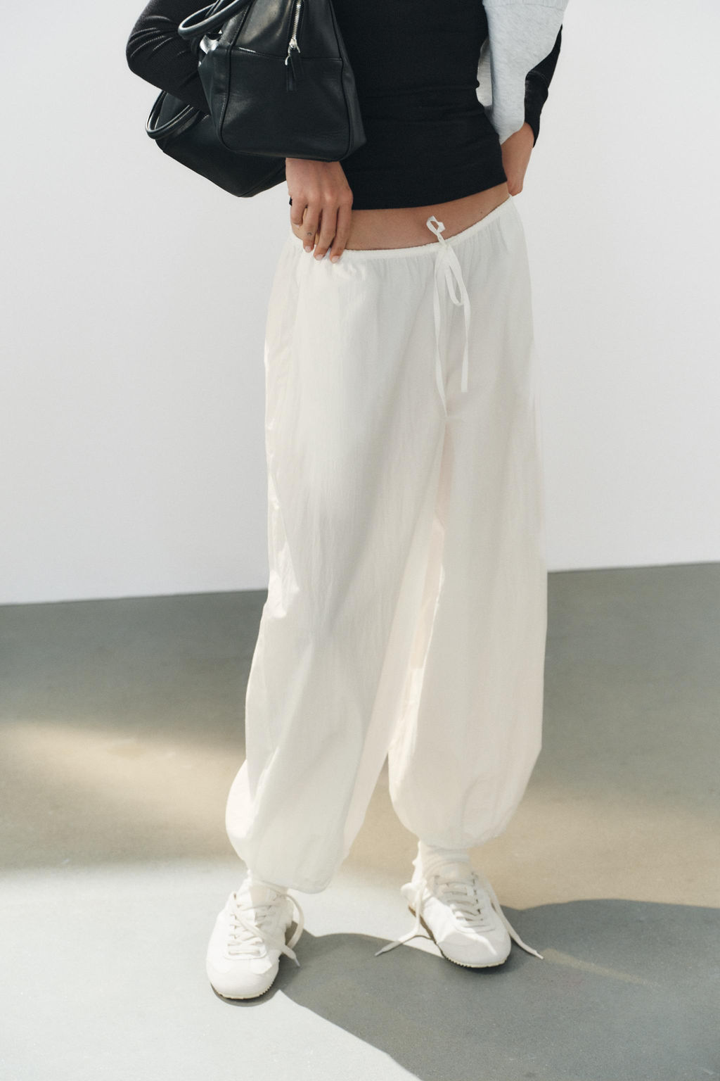 PANTAL?N NYLON EL?STICOS / Blanco - Zara фото 2