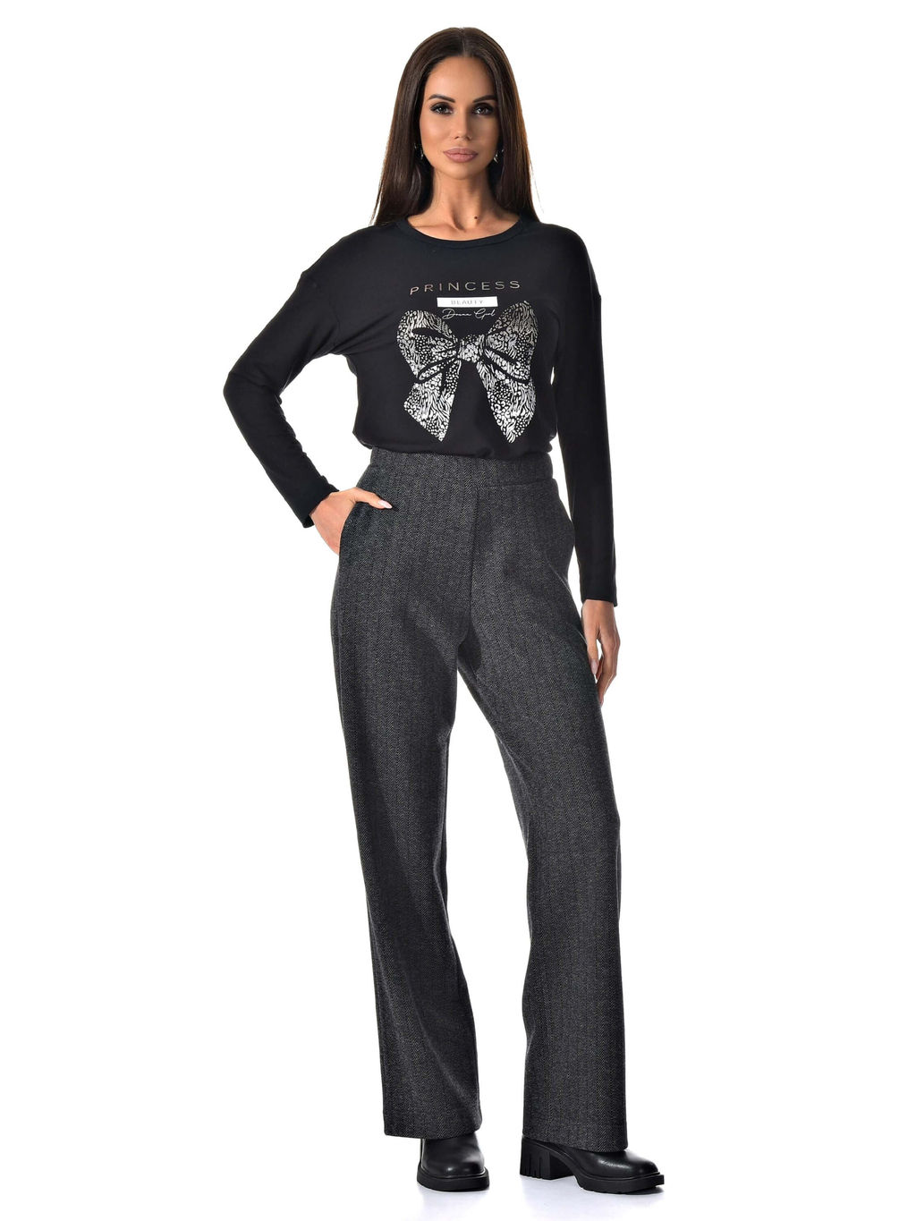 в составе шерсть брюки утепленные - А+б коллекция фото 17