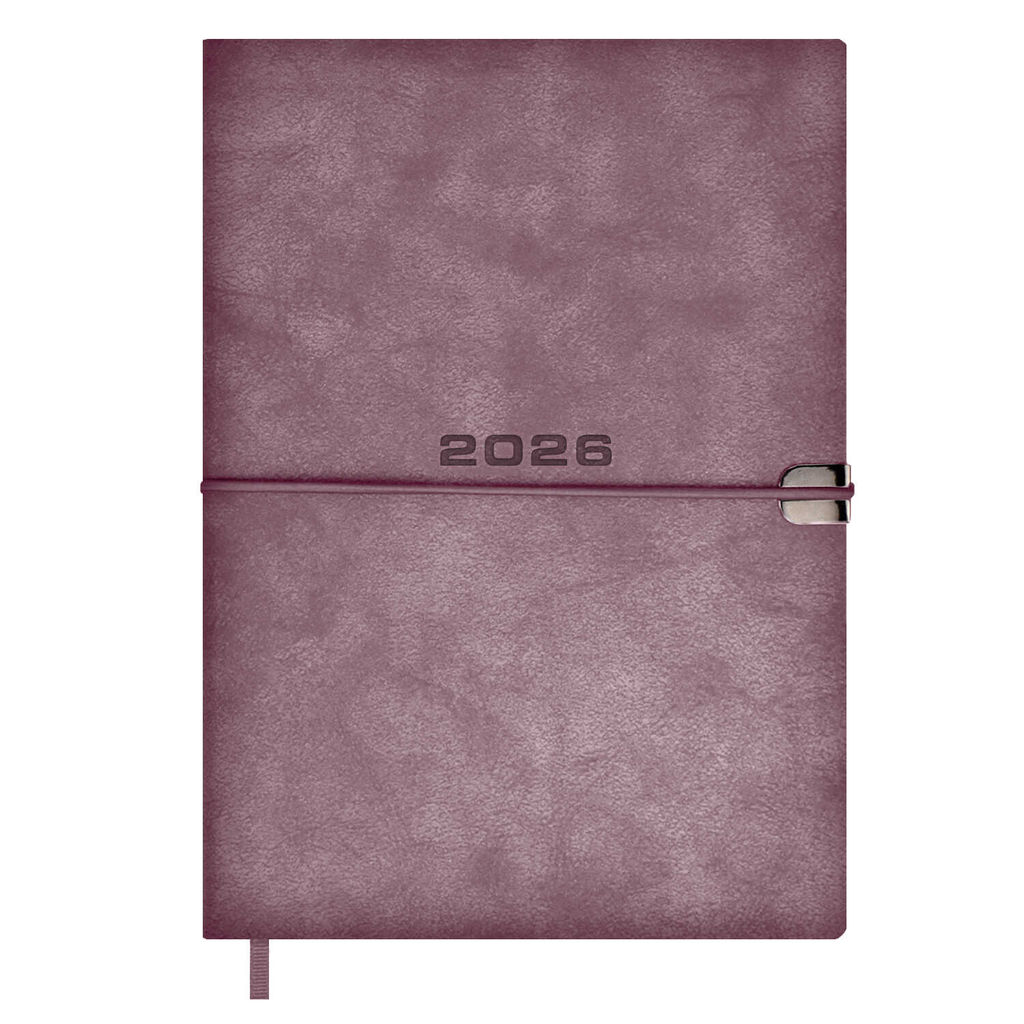 Ежедневник датированный 2026 ESCALADA, #ДУМАЙ КАК МИЛЛИАРДЕР, А5, 176 л., арт. 70278/ 15 ТИВОЛИ ГЛОСС СИРЕНЕВЫЙ