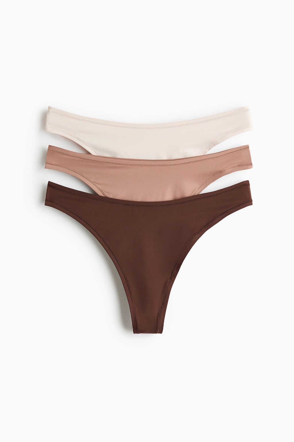 Pack de 3 bragas Thong de microfibra