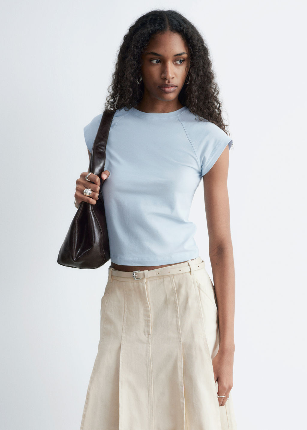 Camiseta de punto ajustada - H&m фото 4