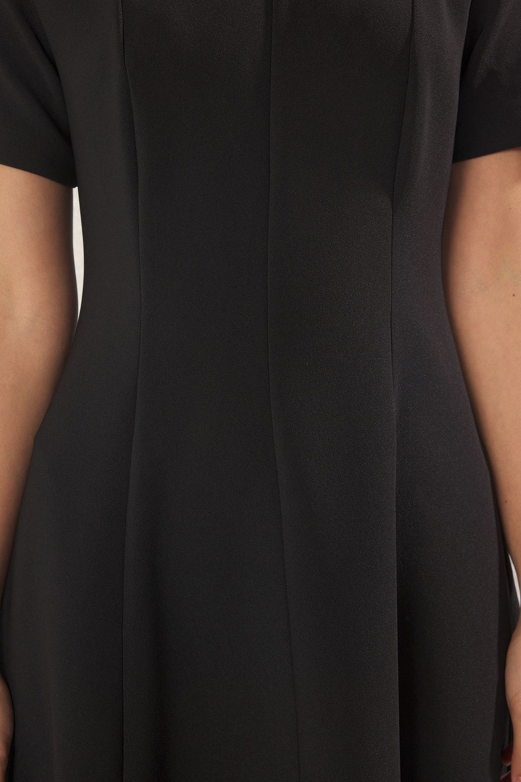 TRENDYOLMILLA Siyah Etegi Belden Ac?lan Midi Dokuma Elbise TWOSS25EL00790  фото 3