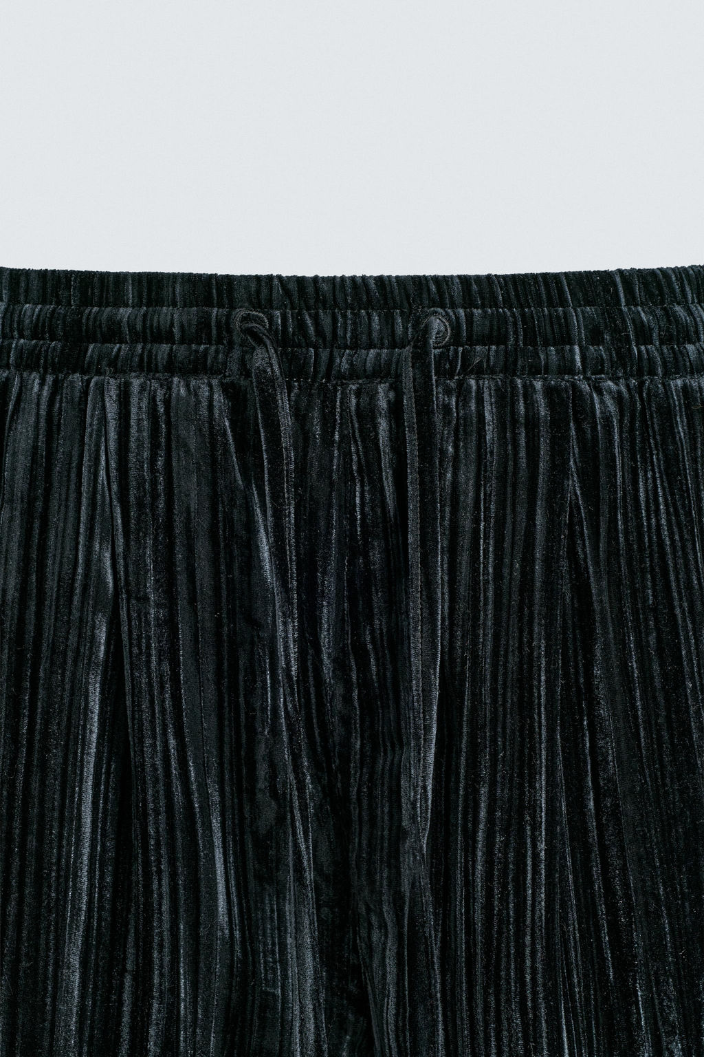 PLEATED VELVET TROUSERS - Zara фото 8