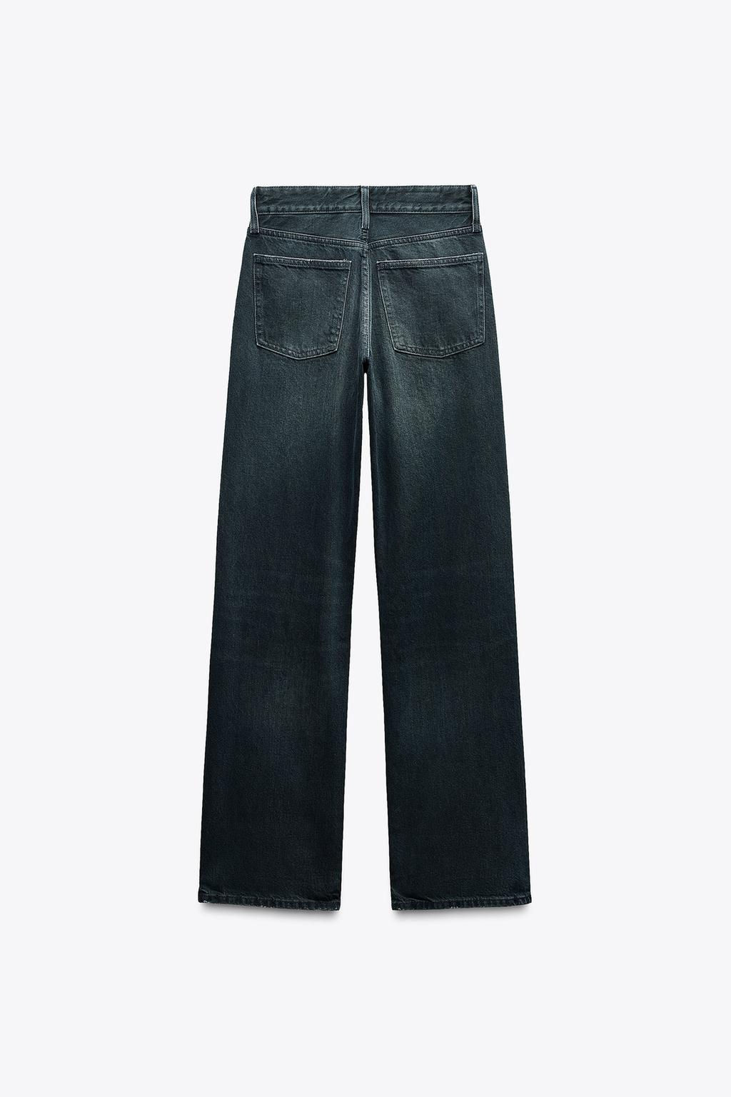 TRF WIDE-LEG MID-WAIST JEANS - Zara фото 30