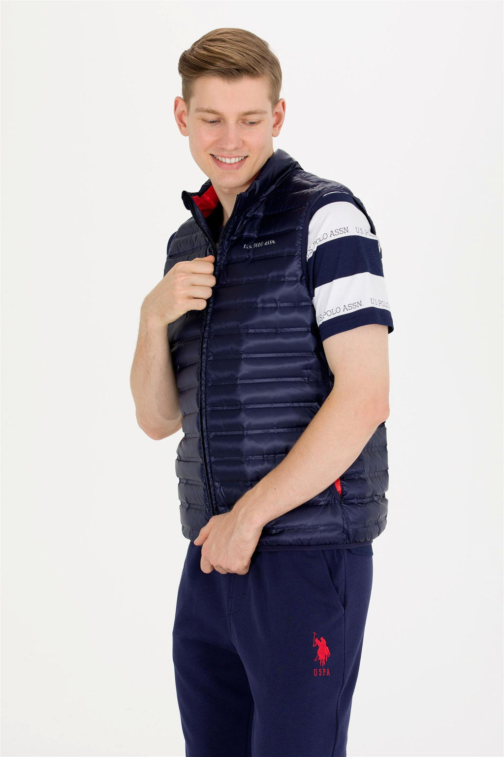 Мужской темно-синий жилет Неожиданная скидка в корзине - U.s. polo assn фото 3