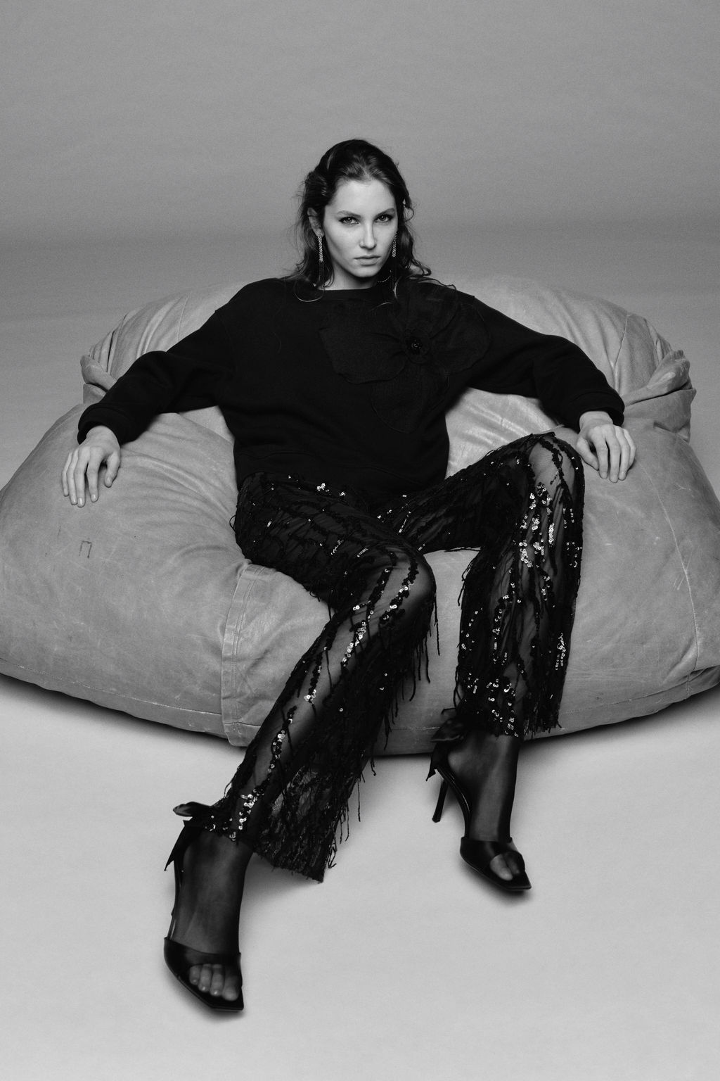 ORGANZA FLOWER SWEATSHIRT - Zara фото 4