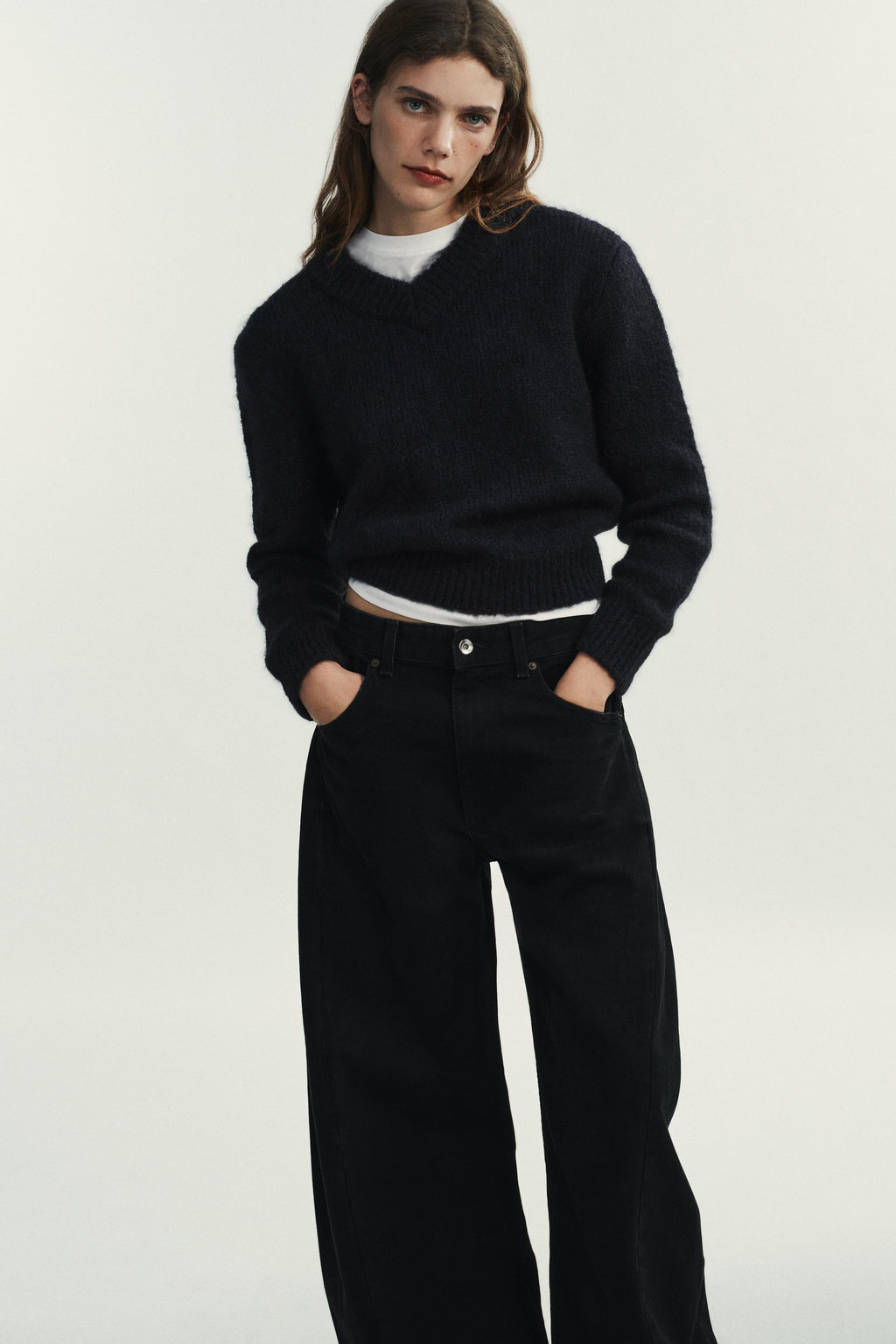TRF OVERSIZE MID-WAIST JEANS - Zara фото 11