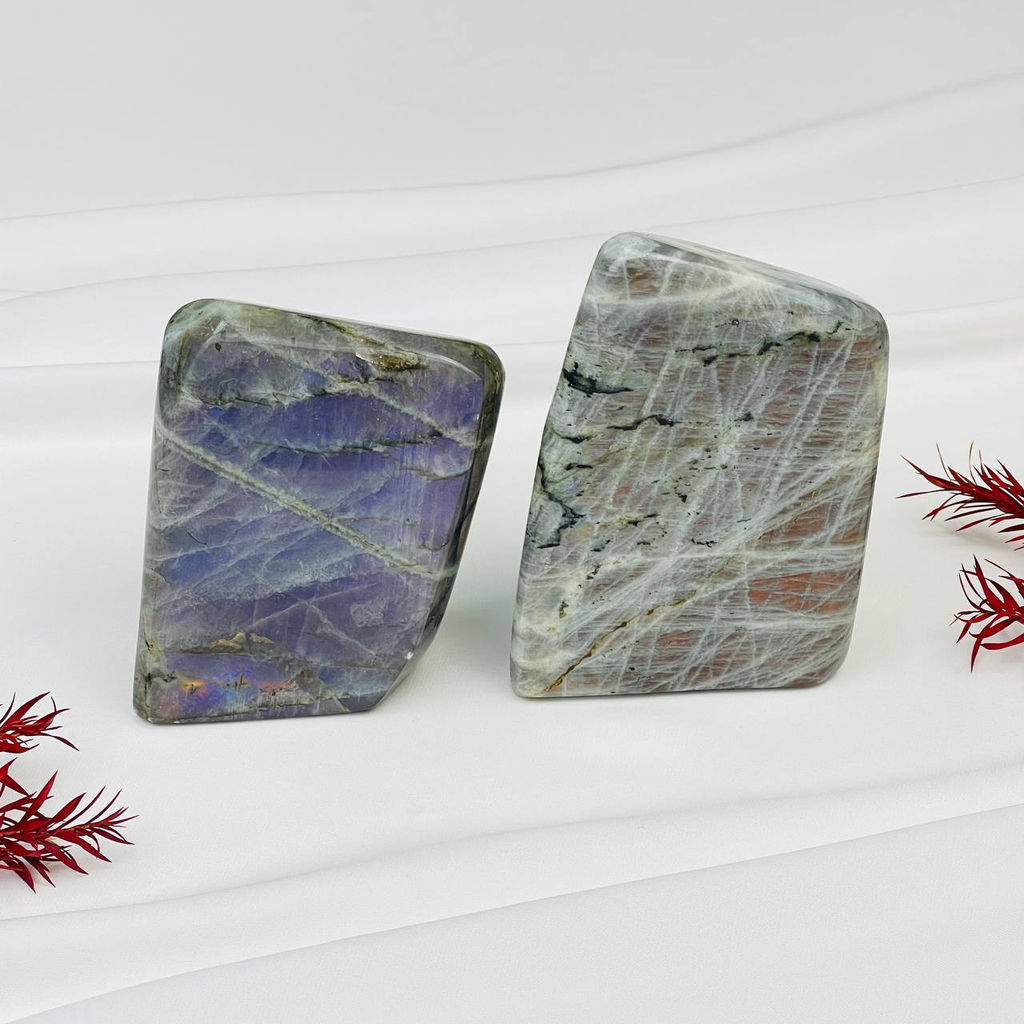 Срез (экран) из камня Лабрадор полированный