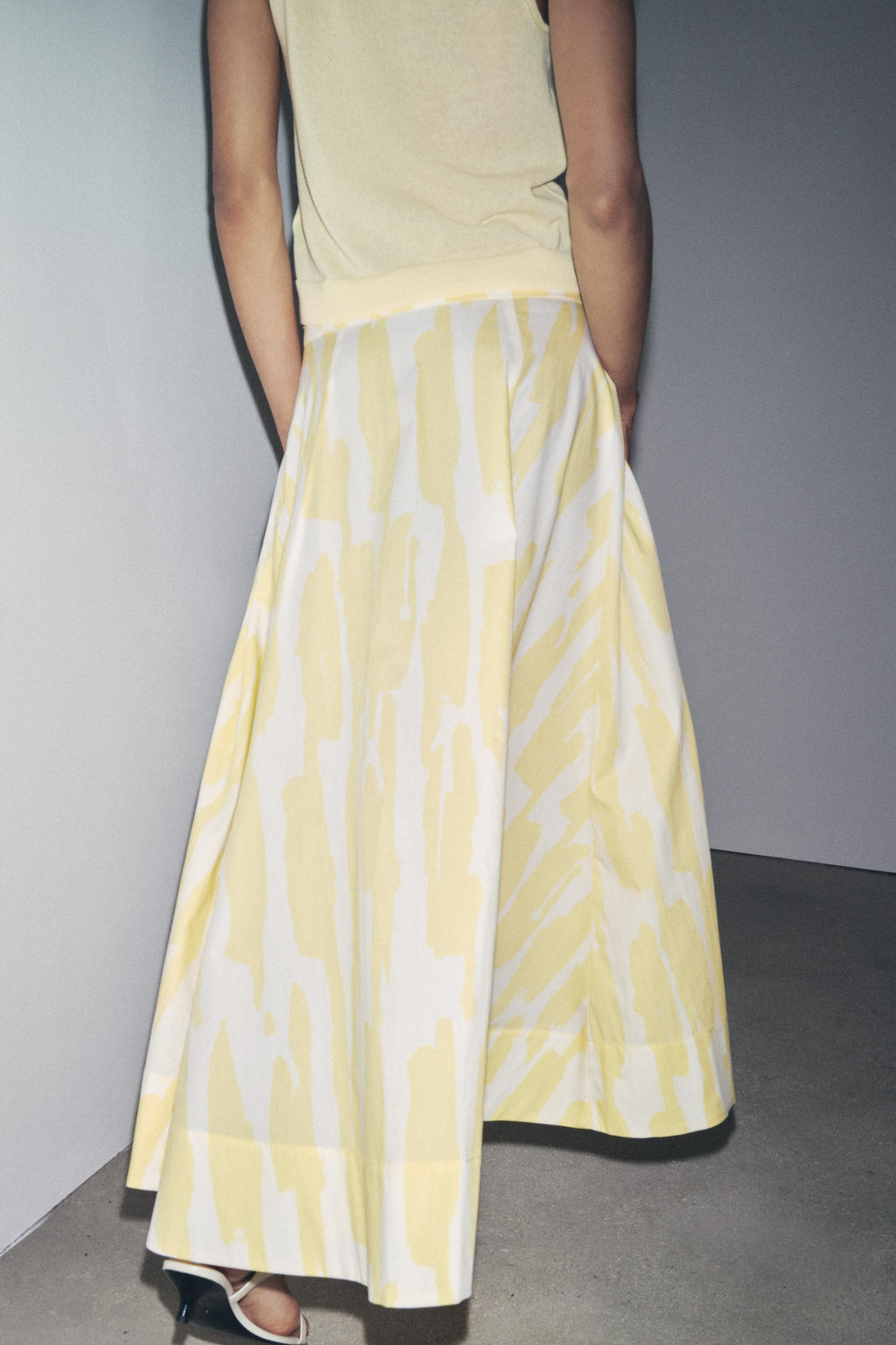 ZW COLLECTION PRINTED MIDI SKIRT - Zara фото 3