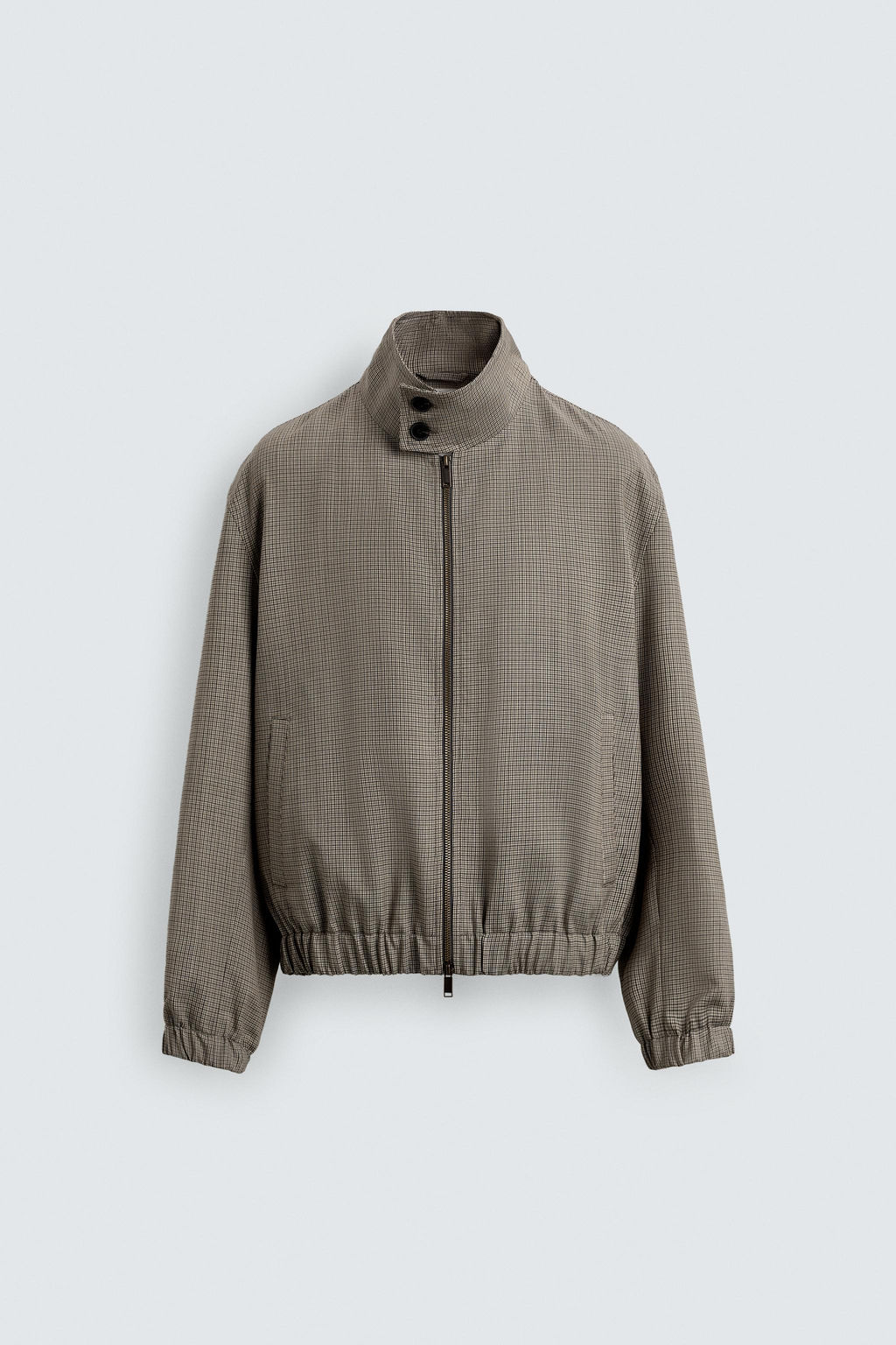 LIMITED EDITION RELAXED FIT HOUNDSTOOTH JACKET - Zara фото 15