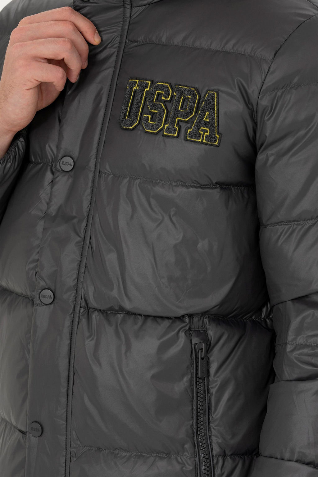 Мужское пальто антрацитового цвета Неожиданная скидка в корзине - U.s. polo assn фото 7