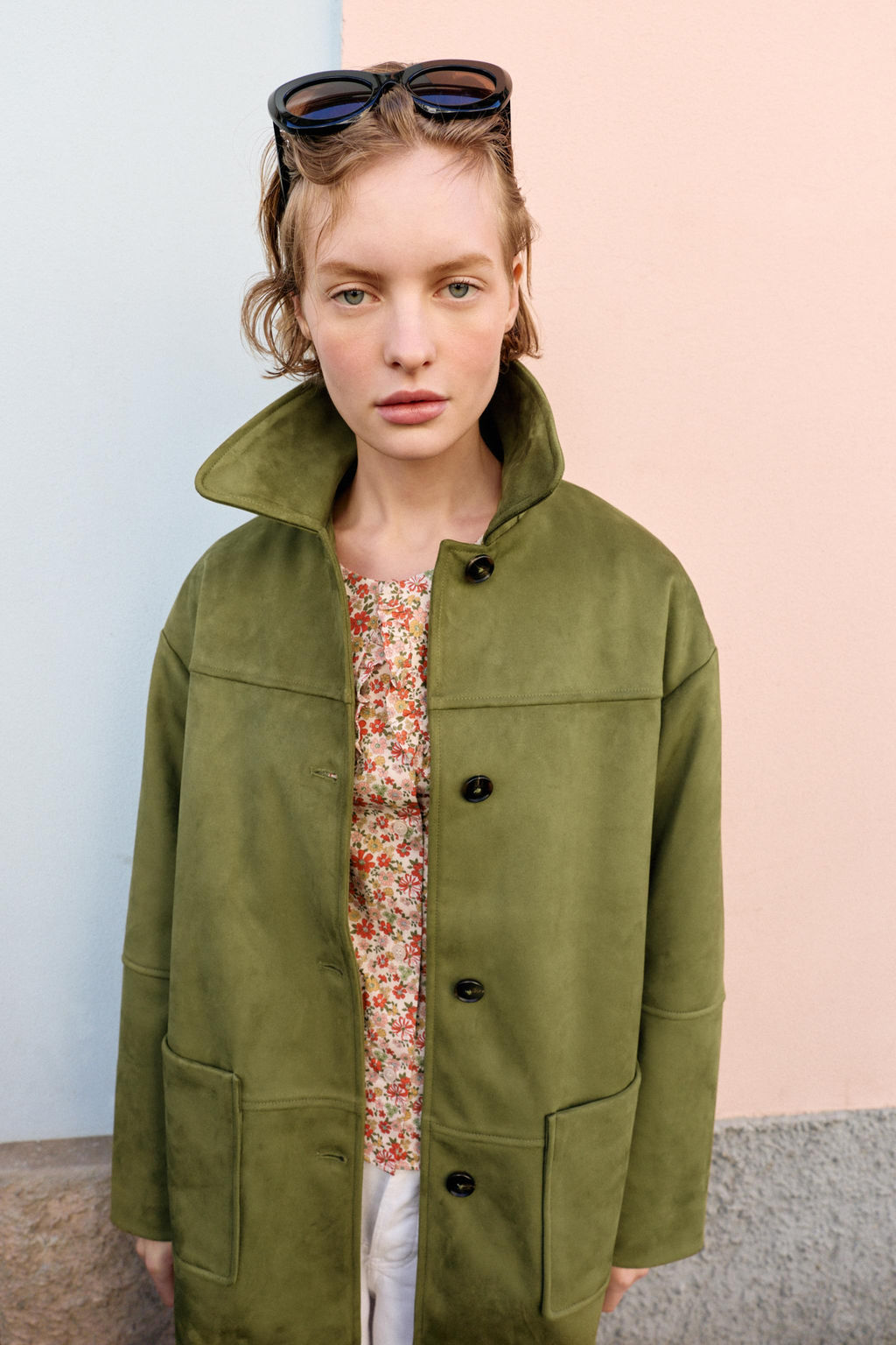 ABRIGO EFECTO ANTE / Pistacho - Zara фото 2