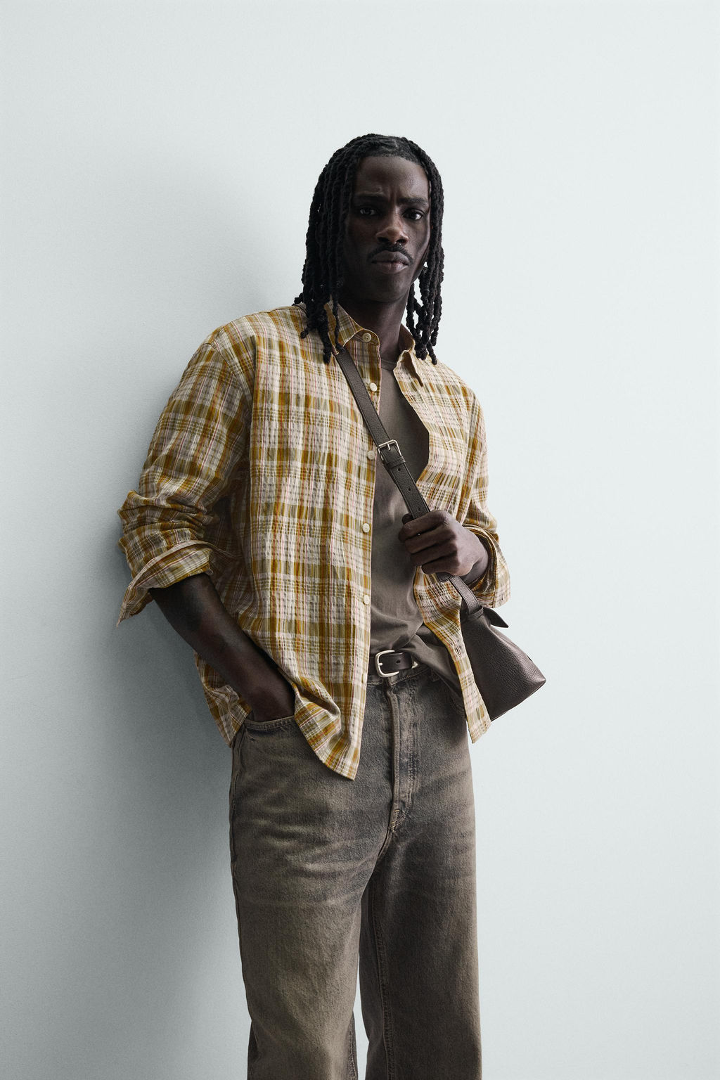 CAMISA RELAXED FIT CUADROS / Multicolor - Zara фото 6