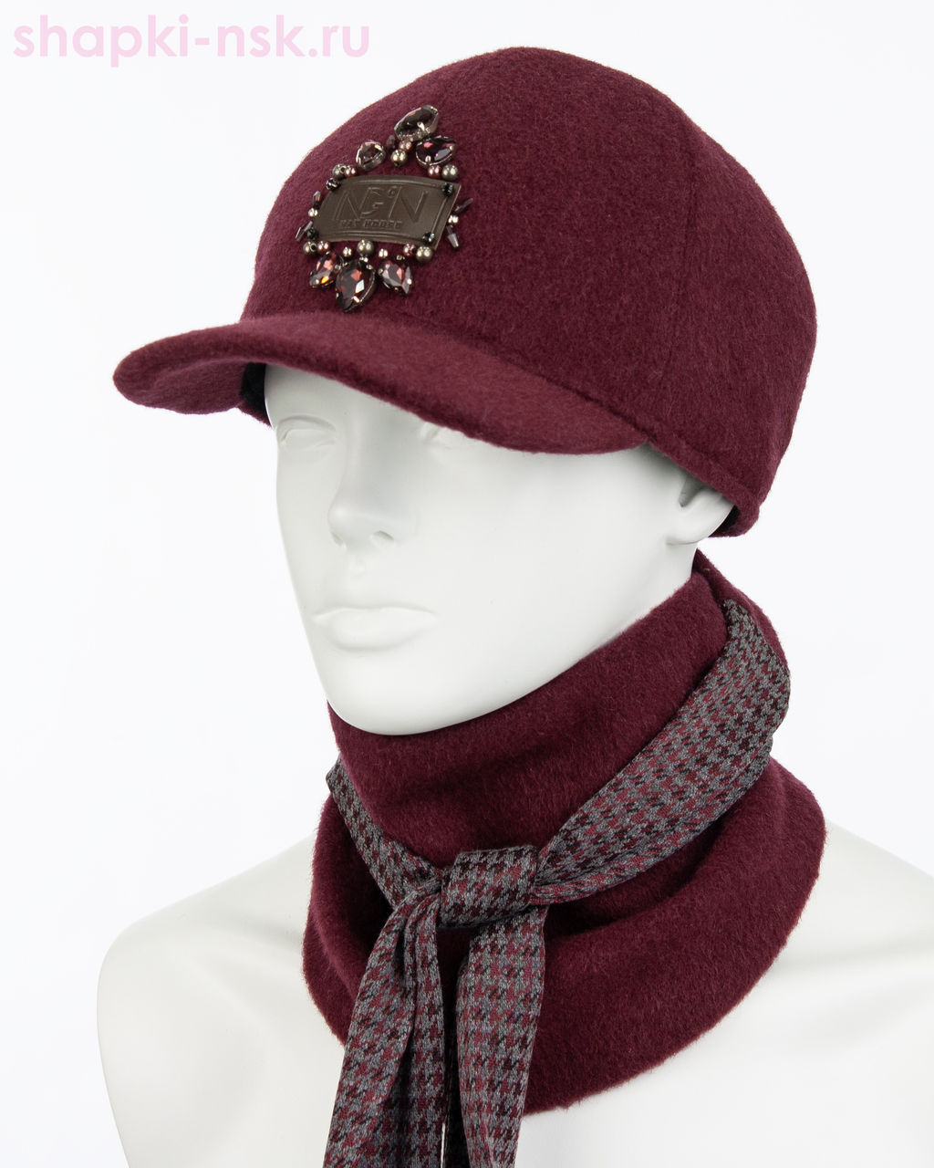 Дана стразы Комплект (бейсболка+бактус) (57-59)