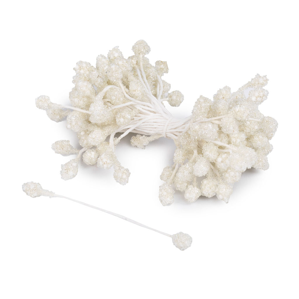 Blumentag Тычинки для искусственных цветов TIC/MBF-3 10 х 85 шт белый/white фото 4