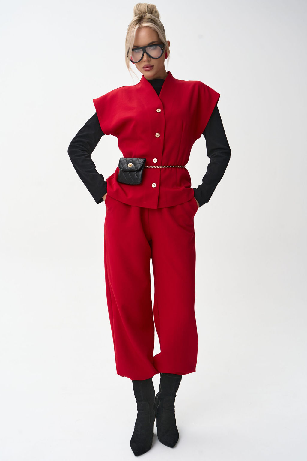 Жилет Джолин (красный) - Эльза фото 19