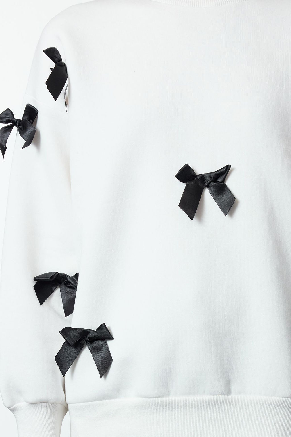 Ekru Kurdele Detayl? Oversize/Genis Kal?p Kal?n Orme Sweatshirt TWOAW25SW00069