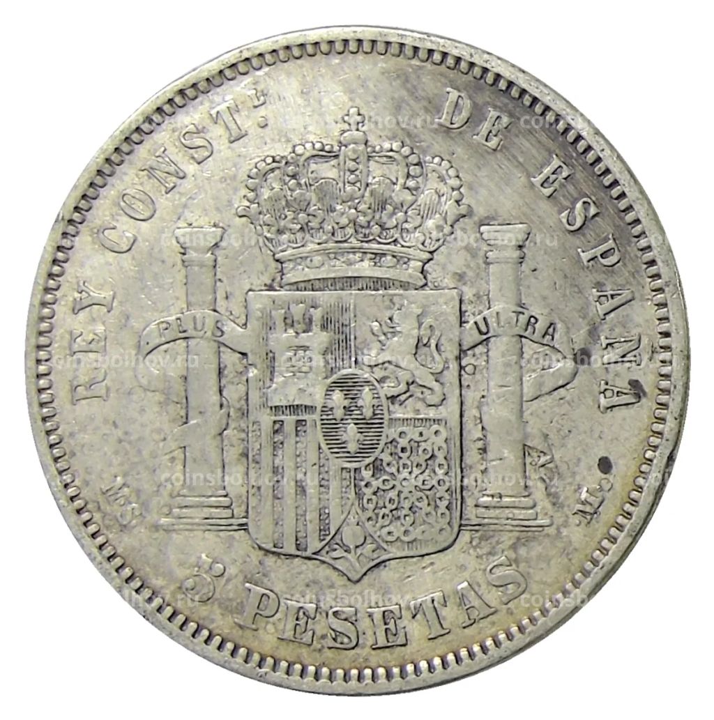 5 песет 1883 года Испания