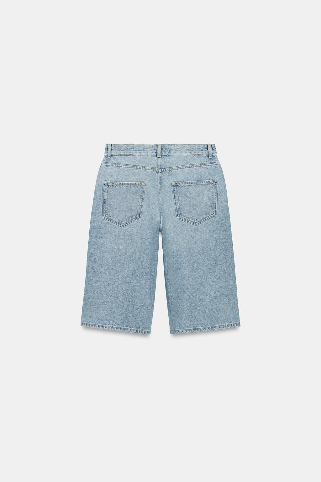 BERMUDA DENIM TIRO MEDIO ZW COLLECTION / Azul claro - Zara фото 6