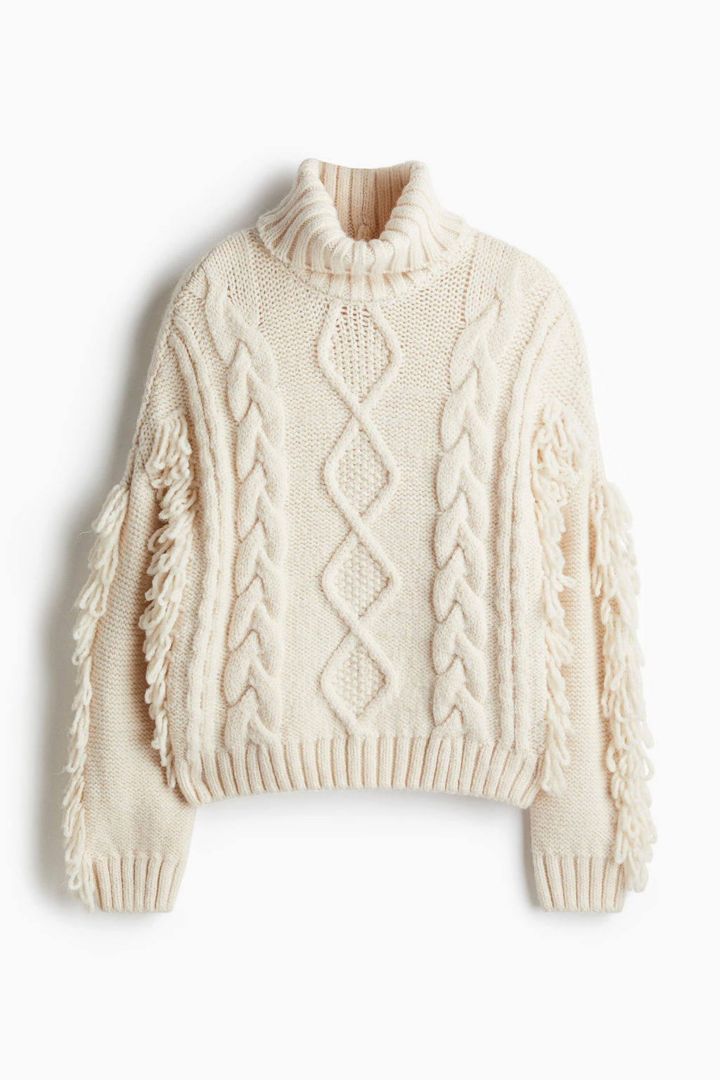 Cable-knit polo-neck jumper - H&m фото 4