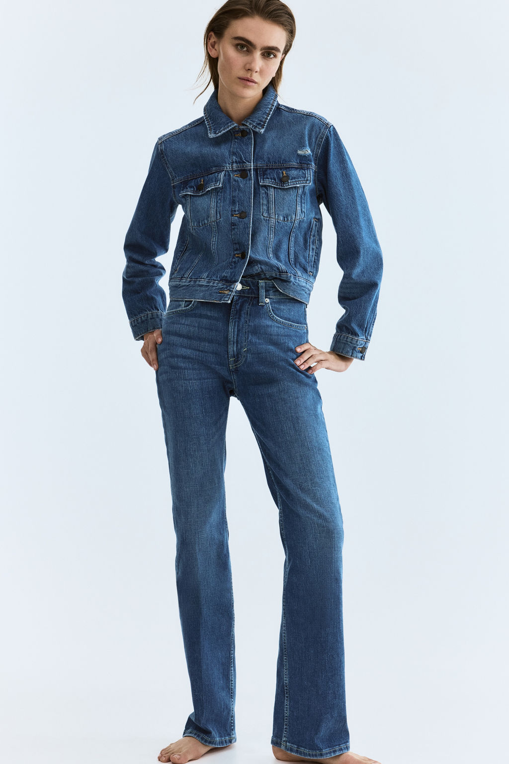 Bootcut High Jeans - H&m фото 7