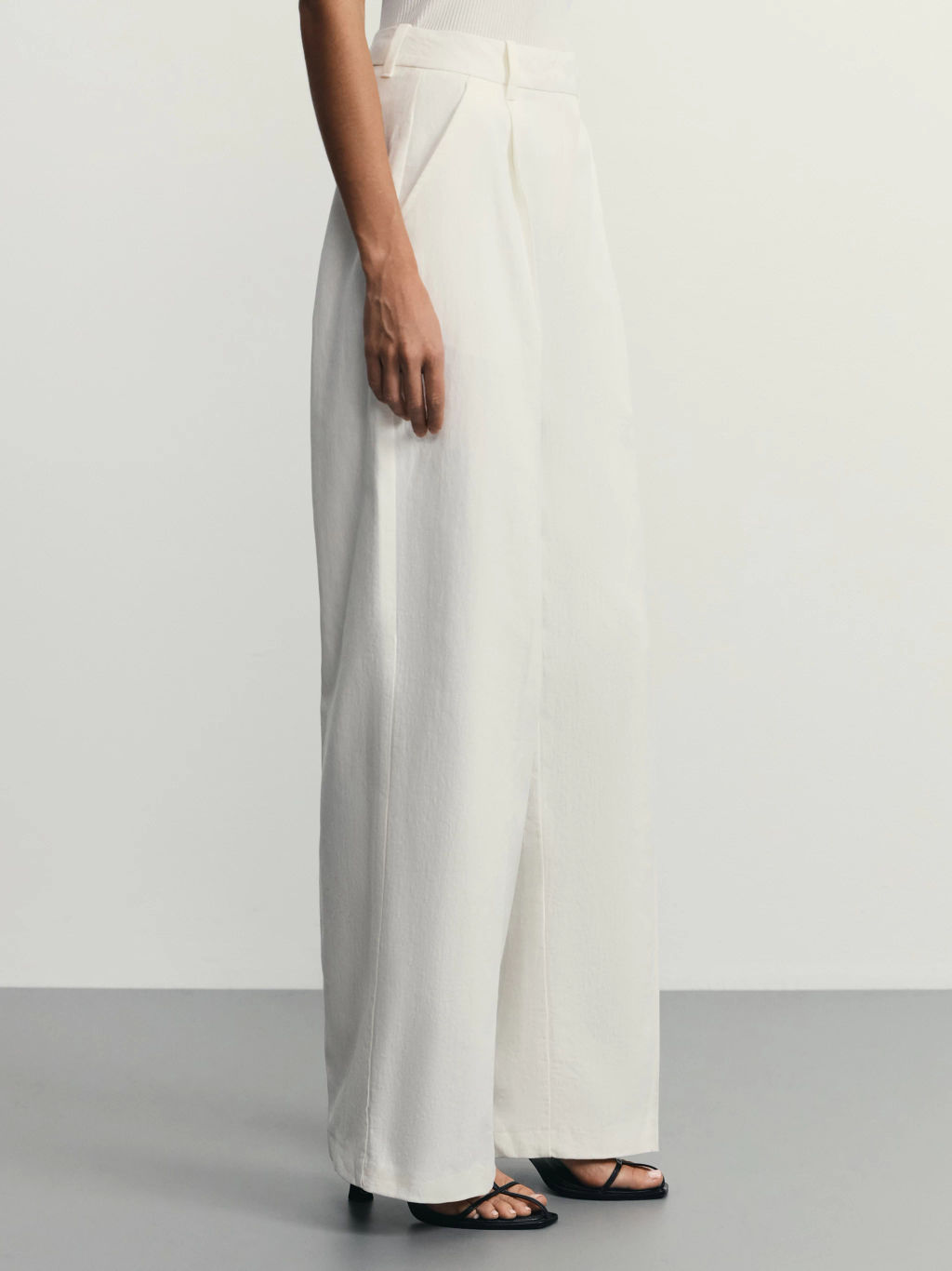 Брюки прямого кроя с содержанием льна / Zarina  фото 3