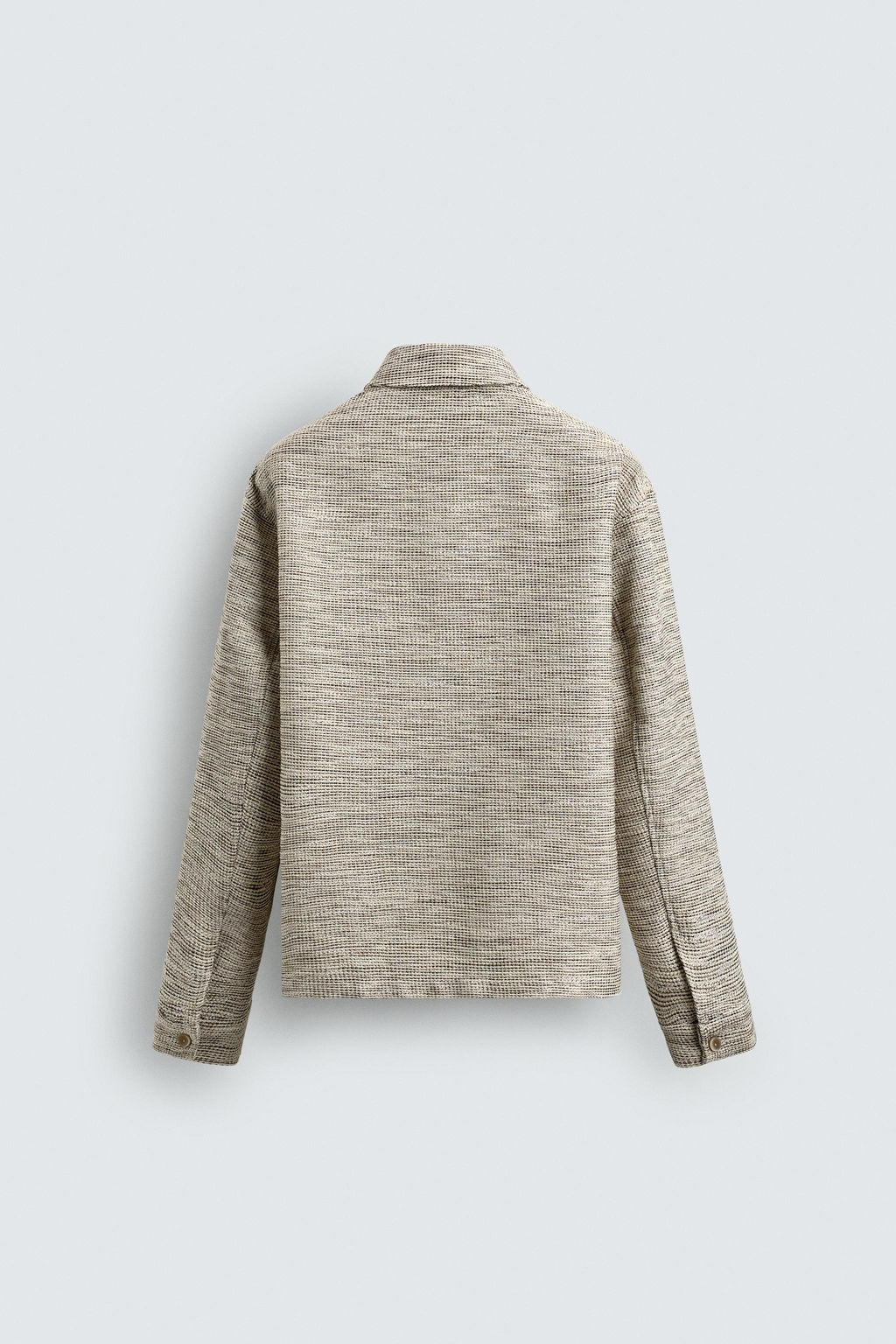 CONTRAST TEXTURED OVERSHIRT - Zara фото 8