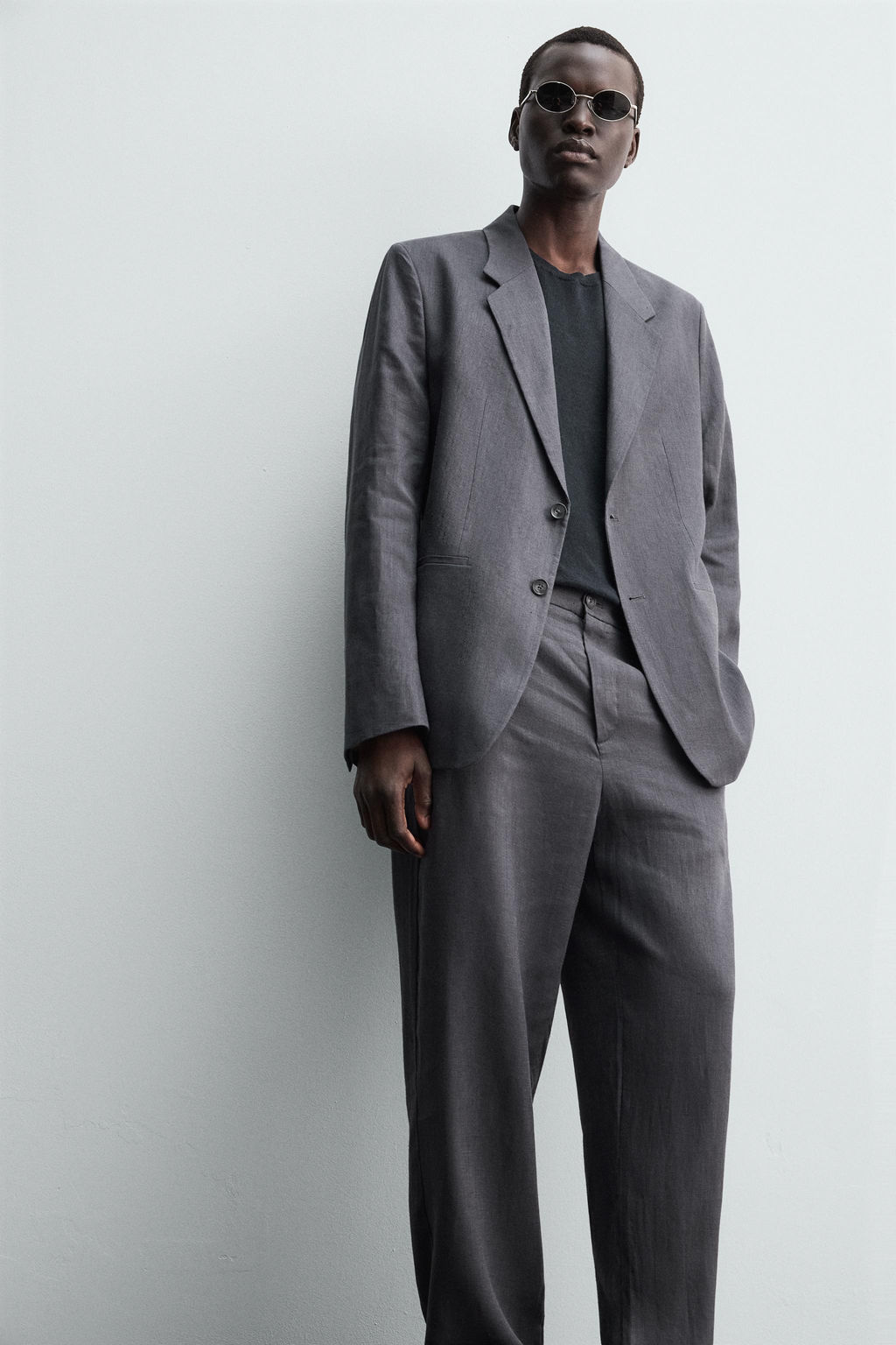 100% LINEN SUIT TROUSERS - Zara фото 5