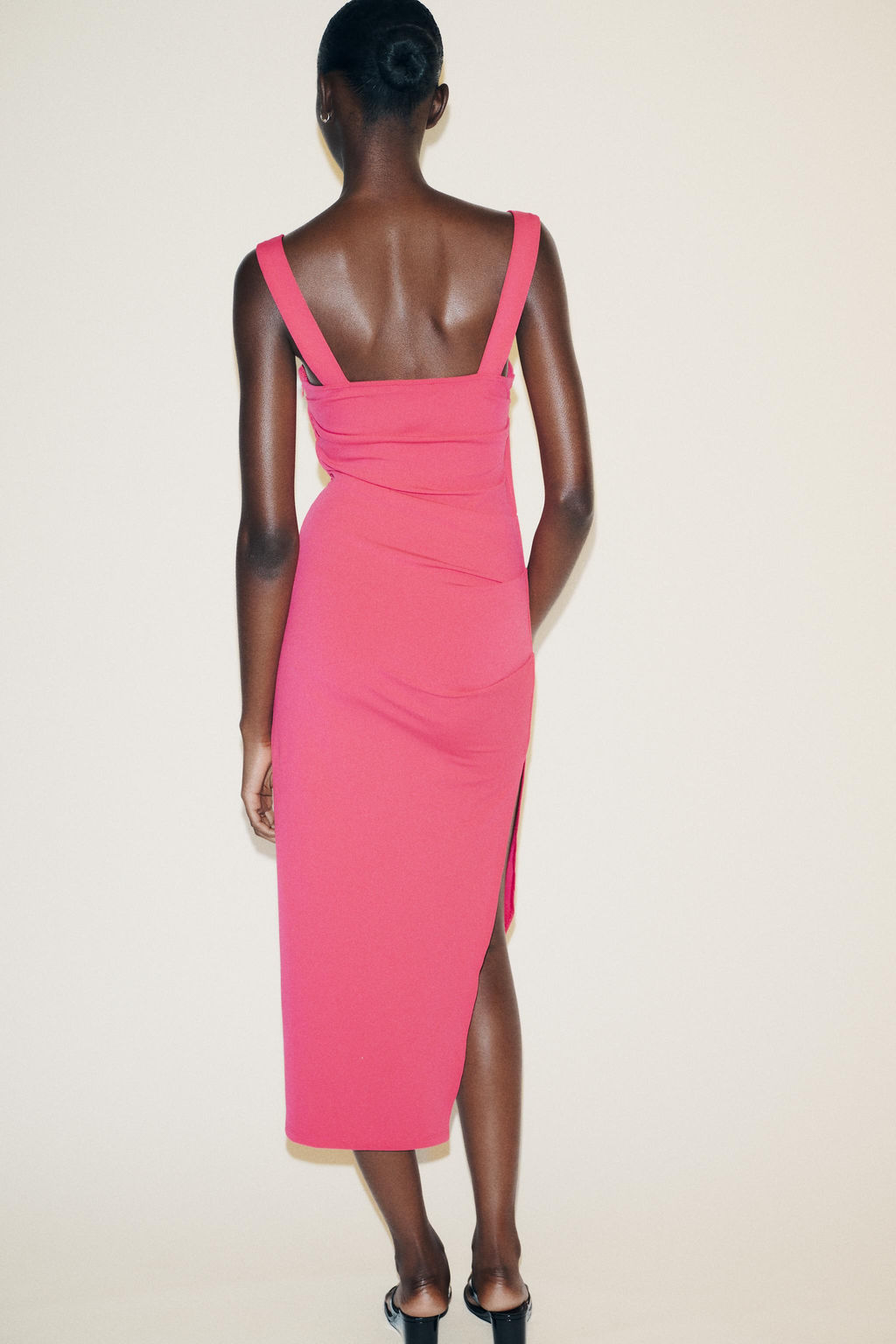 PLEATED MIDI DRESS - Zara фото 17