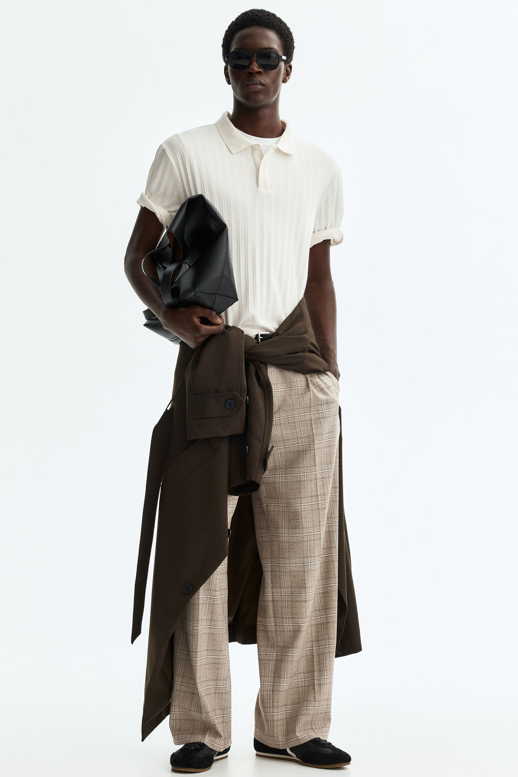 Polo en punto con textura Slim Fit - H&m фото 12