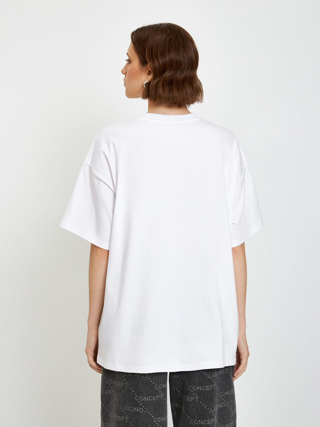 10200510128 Футболка жен. Lungarno белый принт - Concept club фото 4